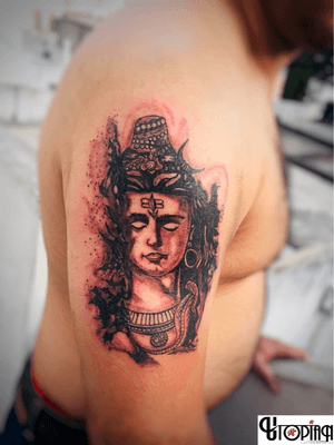 Lord Shiva tattoo done by our resident artist Sandy skullz.. done using utopian machines.. 