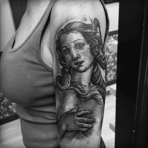 Aphrodite by Botticelli. Ink by Get Ink, Norwalk, CT