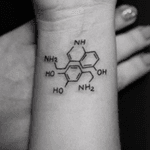 I know this really dumb but i really want this seratonin and dopamine tattoo. Kind of want it on the back of my neck right where my hair could cover it but I could also pin it up when i want to show it.