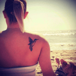 First.  Represents my grandmothers amd my time spent with each of them every summer. #hummingbird #tattoovirginity #readyforthenextone 