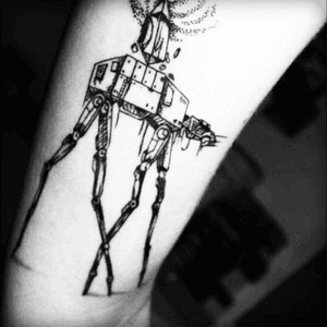 My new Star Wars / Dalí tattoo 😍 #starwars #dali #starwarstattoo #Dalitattoo #ink #blackink 