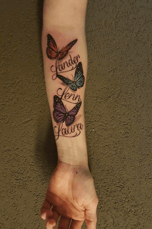 Done by Lex van der Burg - Resident Artist.                    #tat #tatt #tattoo #tattoos #amazingtattoo #tattoolovers #ink #inked #inkedup #amazingink #butterfly #butterflytattoo #lettering #letteringtattoo #color #colortattoo #amazingart #art #culemborg #netherlands