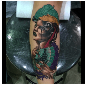 #pinup #neotraditional #newtraditional #emilyrosereferenceart #mukatattoo #campinastattooconvention #firstplace #2015 #thesiamesetattoo