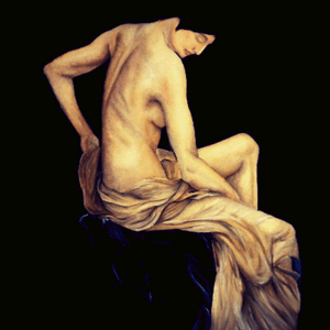 Lachrymose - oils on board #Lachrymose#female#girl#nude#woman#painting#portrai#figure #realism 