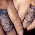 Lion and lioness matching tattoos #lion #lioness 
