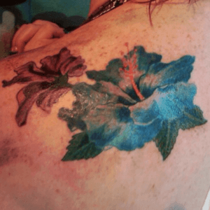My favorite souvenir from my Hawaii trip in 2011. Done by Spike @ Spikes Westside Ink in Lahaina, HI. #Hibiscus #Color #InkMakesTheBestSouvenirs #Hawaii 