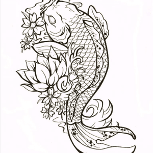 I would like this Koi Fish on my back left side #megandreamtattoo