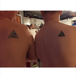 Dad on the left, me on the right. Figured I'd match his tattoo to start a little tradition
