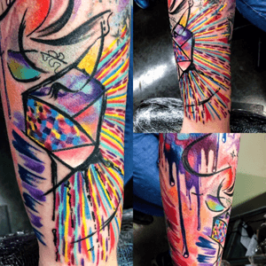 Full colour done by Turco Tattooist #watercolor #Tattoodo #EdsonTurco #turcotattooist #turcotattoostudio #trashfreestyle 
