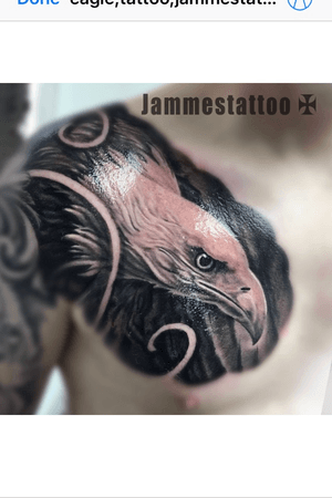 Eagle tattoo by @jammestattoo