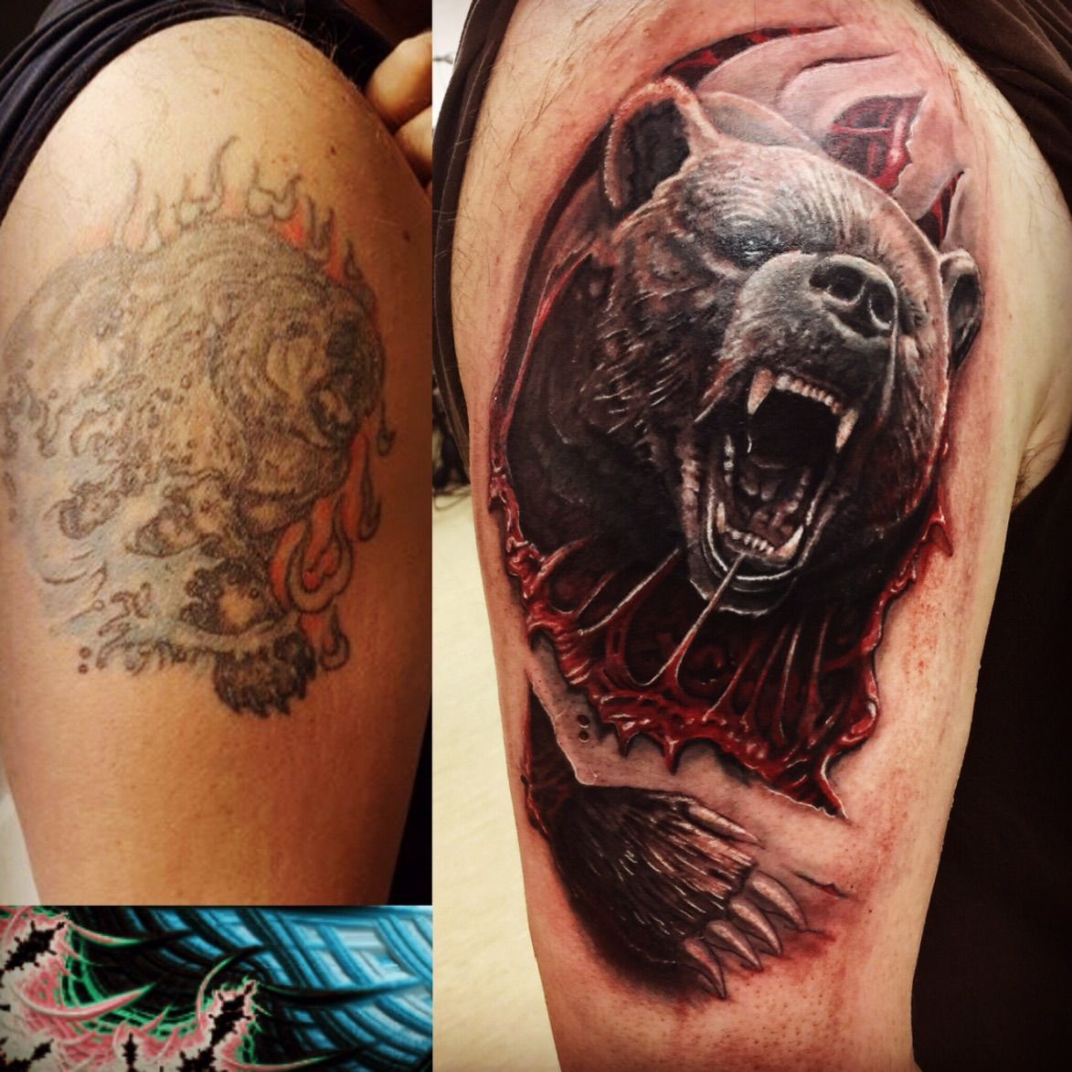 Details more than 148 bear cover up tattoos vova.edu.vn
