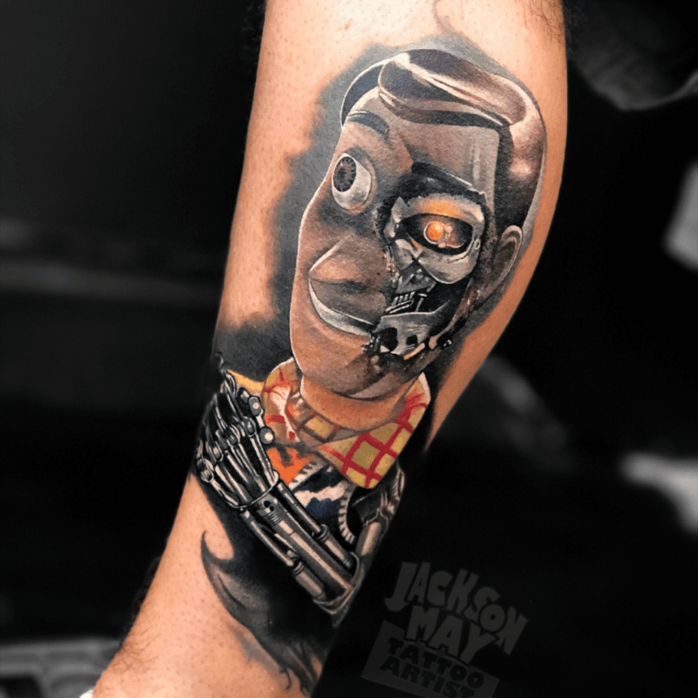 Terminator Head tattoo by Jakub Hanus  Post 16760