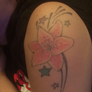 Family Tattoo (stars are birthstones) 