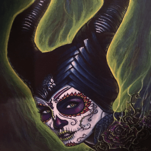 Maleficent sugar skull #megandreamtattoo 