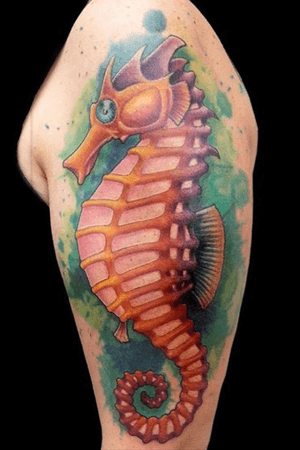 Seahorse Tattoo by Jesse Vardaro