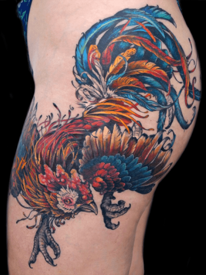 100 Rooster Tattoo Designs For Men  Break Of Dawn Ink