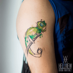 Chameleon Tattoo Iserlohn - underboob-Tattoo by Sunny Mortissa TattooArt