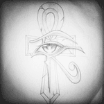 Ankh with eye of horus 