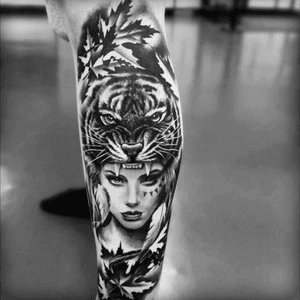 #megandreamtattoo with a lion for me