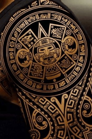 I got this off the internet but i would love something like this samoan style with aztec imaging in it 