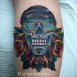 Grandpa sugar skull #sugarskull #skull #skulltattoo #rose #rosetattoo #color #colortattoo #tattoo #tattoodo #tattooart #tattooartist #tattoodesign #design #tattooshop #neworleans 