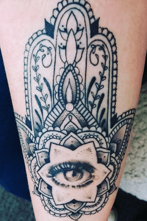 Hamsa 😍 created by the amazingly talented TattoosbyMeg Shrewsbury 