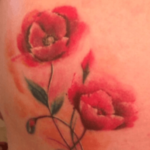 #poppy #poppytattoo #poppies #tattoo by #SmelWink of #Australia #victimsofink 