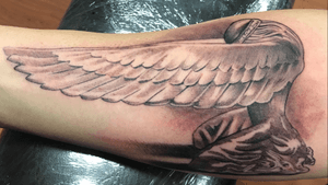 #angel #blackandgrey #religous #realism #Tattoodo