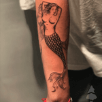 Tattoo inspired by #giorgiodeduesanti #mermaid #etching #boldlines #blackandgreytattoo #ink #tattoo #artist #tattooartist #nyc #nyctattoo #nyctattooartist #art #mermaidtattoo