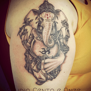 Ganesha Tattoo.. #ganesh #ganesha #elephant #arm #studiocentoeonze #figueiradafoz #portugal #pauloborrega