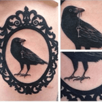 Absolutely gorgeous raven cameo tattoo #cameo #raven 