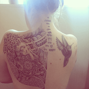 I love my back. #back #mandala #inkedgirls #octopus #backpiece