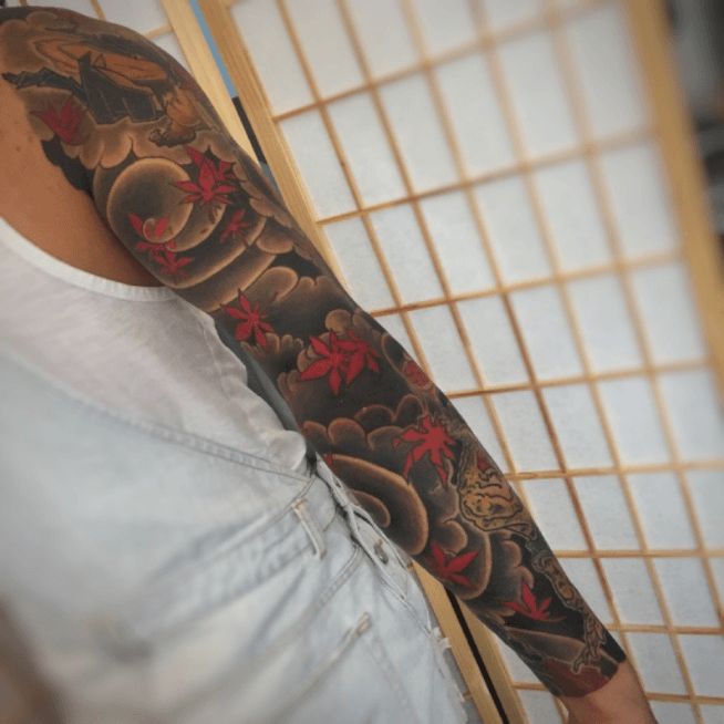 Fox Tattoo On Sleeve