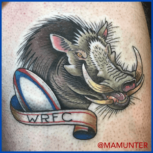 UPENN Wharton Rugby Football Club warthog on Painter Jeremy Jirsa. Thanks Jeremy 