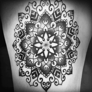 Mandala with dot work.By Kirsty Mick