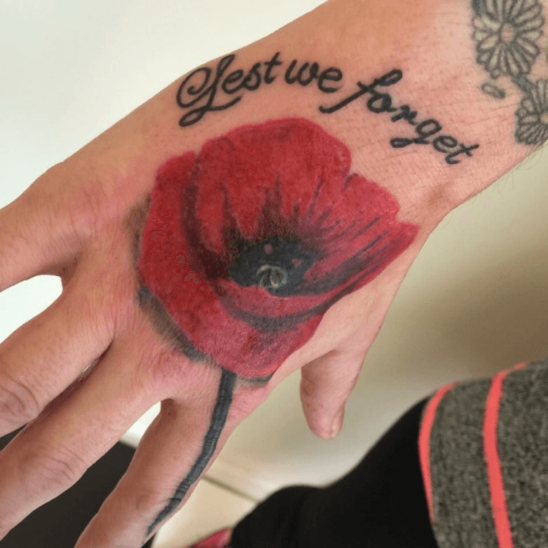 Aces High Tattoo Studio  Lest we forget calf calftattoo soldier peace  trenches war poppy poppyappeal lestweforget army armytroops  1stworldwar 2ndworldwar redpoppies 11thhour11thday11thmonth  Facebook