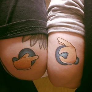Me and my fiance'got this done saturday. #couplestattoo 