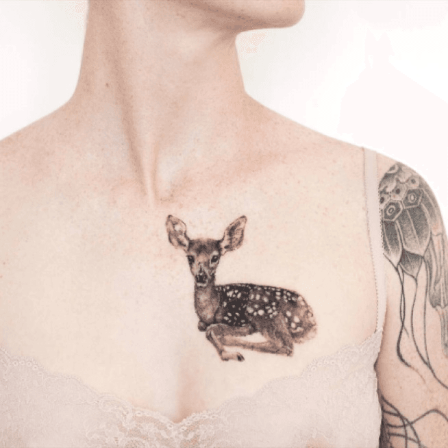 28 Best Fawn tattoo ideas  deer tattoo fawn tattoo tattoos