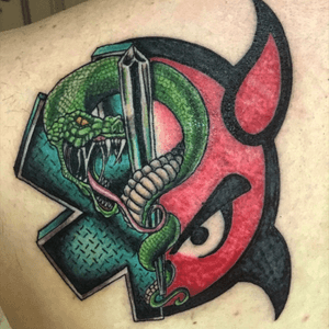 EMS/Paintball mash up from Mike at Halo Tattoo in Syracuse, NY #EMS #Paintball #mashup #emt 