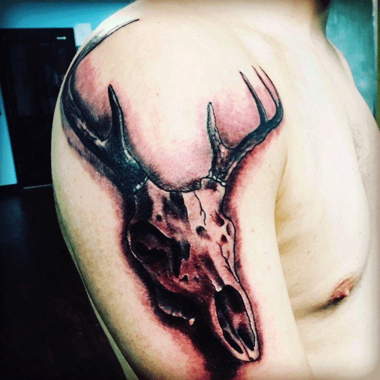 rebel flag browning deer tattoos