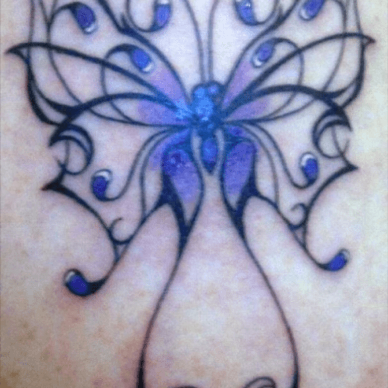 Tattoo uploaded by Tina  My fibromyalgia butterfly  Tattoodo