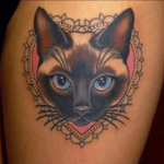 Cat heart cameo tattoo #cameo #cat #heart 