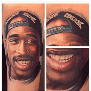 Second Tattoo - Charlotte North Carolina. #NickFriederich #immortalimages #tupac #hiphop #classic #portrait #iconic #art #realistic #colorportrait #talent #isthatreal #music #compton #california #1990s #poeticjustice #detail 