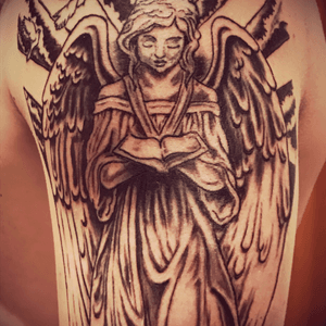 Tattoo angel #tattoo #tatuaje #tattoos #ink #inked #jacktattoo #monzon #tattooangel #tattooreligious 