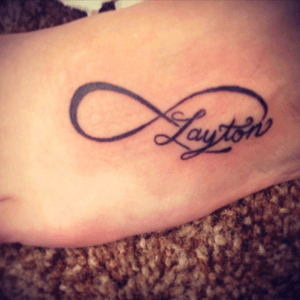 My first tattoo...my son's name. 