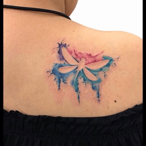 Watercolor dragonfly #watercolor #dragonflytattoo #dragonfly 