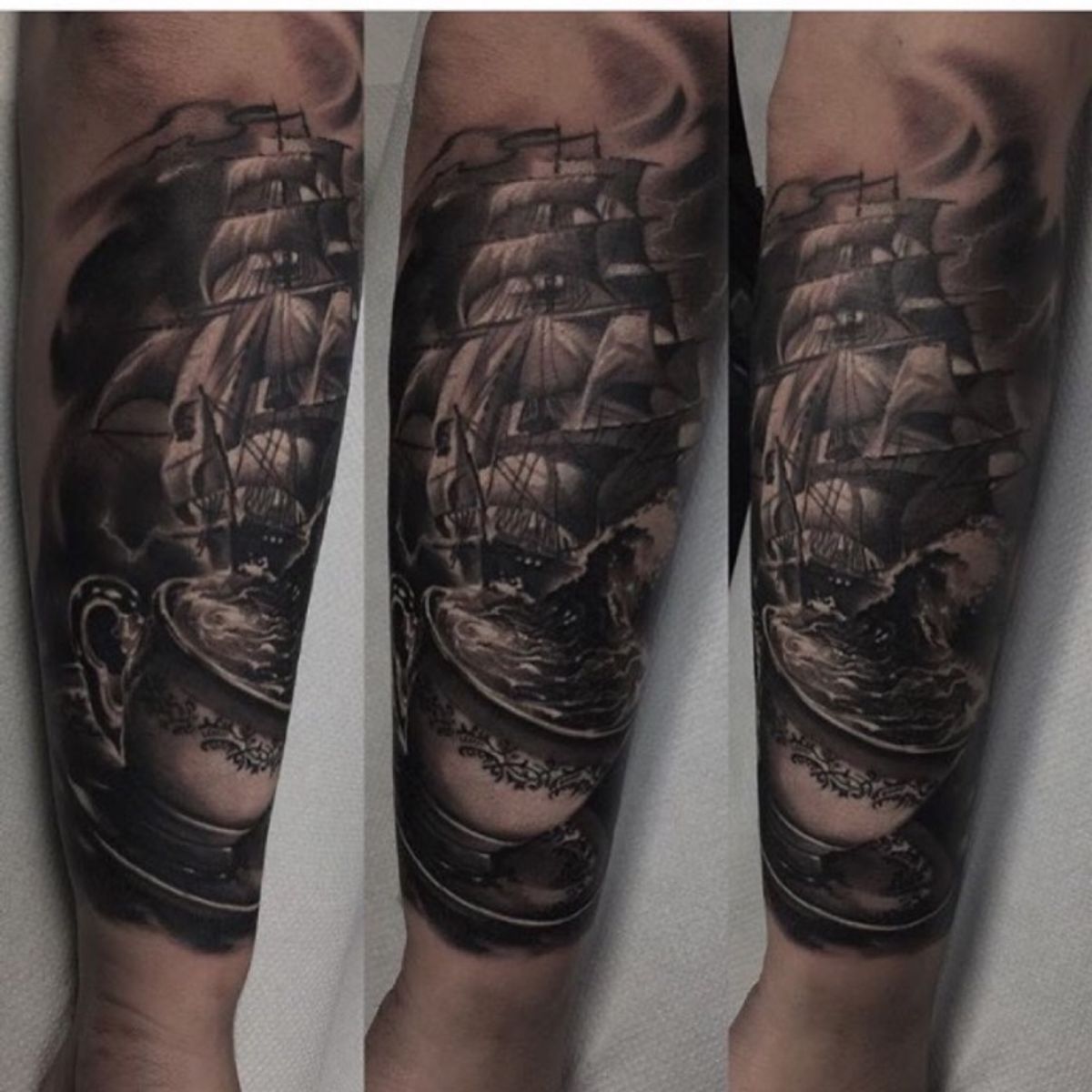 Tattoo uploaded by Old London Road Tattoos • Storm in a teacup by Edgar
