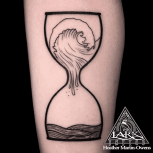 Tattoo by Lark Tattoo  artist Heather Martin-Owens #tattoo #tattoos #tat #tats #tatts #tatted#hourglass #hourglasstattoo #ocean #oceantattoo #tattedup #tattoist #tattooed #tattoooftheday #inked #inkedup #ink #tattoooftheday #amazingink #bodyart #tattooig #tattoososinstagram #instatats #westbury #larktattoowestbury #larktattoo #larktattoos #usa #art 