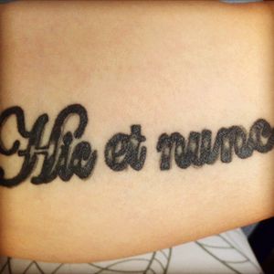 Hic et nunc, Hic et nunc name, meaning of Hic et nunc