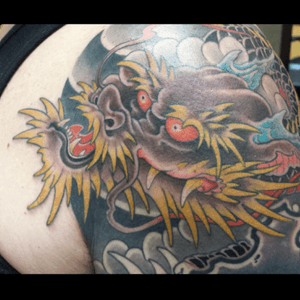 Dragon full sleeve by Vincent Moisdon